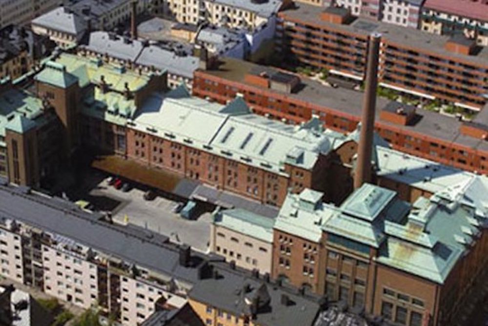 Block Stockholm och Stalandshuset från ovan